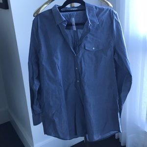 NWT J Crew Factory Chambray Popover Tunic